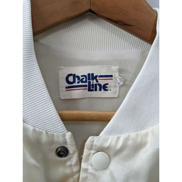 Walt Disney Mickey Mouse Chalk Line Satin Bomber Jacket Large 1987 Sixty Years - Picture 12 of 12